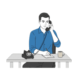 Kai working at his desk
