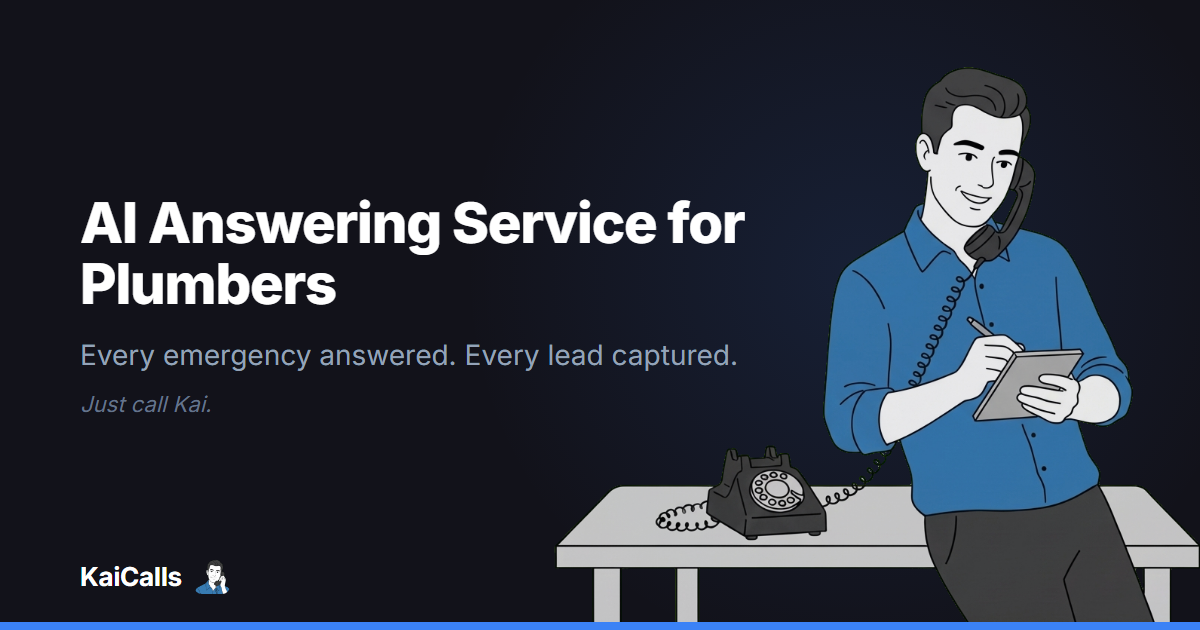 AI Answering Service for Plumbers | 24/7